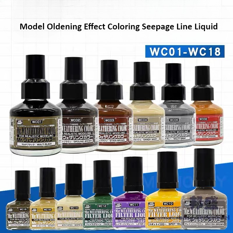 Tamiya Model Paint Set - MR.HOBBY WC01-18 Model Efek Penuaan Warna