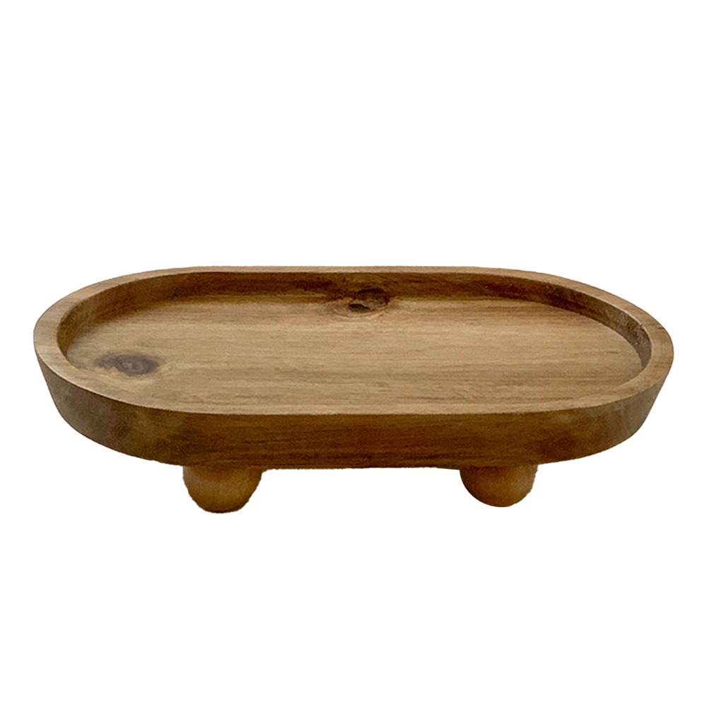 Nampan Pajangan Kayu Oval Ting - Display Risers Set ulasan dan harga